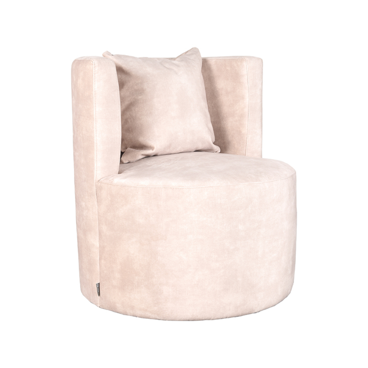 Fauteuil I_Evy - Naturel Beige - Velours - Sans accoudoir - Moderne - LABEL51