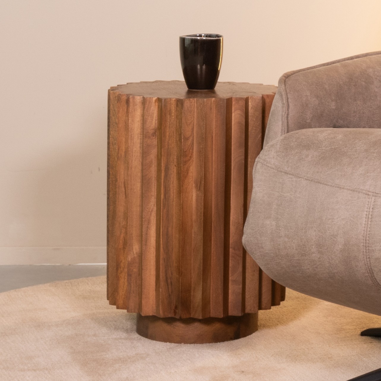 Table d'appoint I_Novan - Nature Smooth - BRUIN - - Rurale - LABEL51