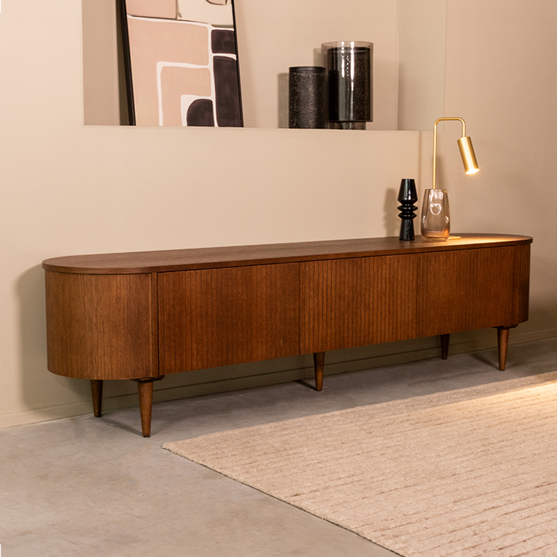 Meuble TV I_Oliva - Noyer - BRUIN - Chêne - Minimaliste - LABEL51