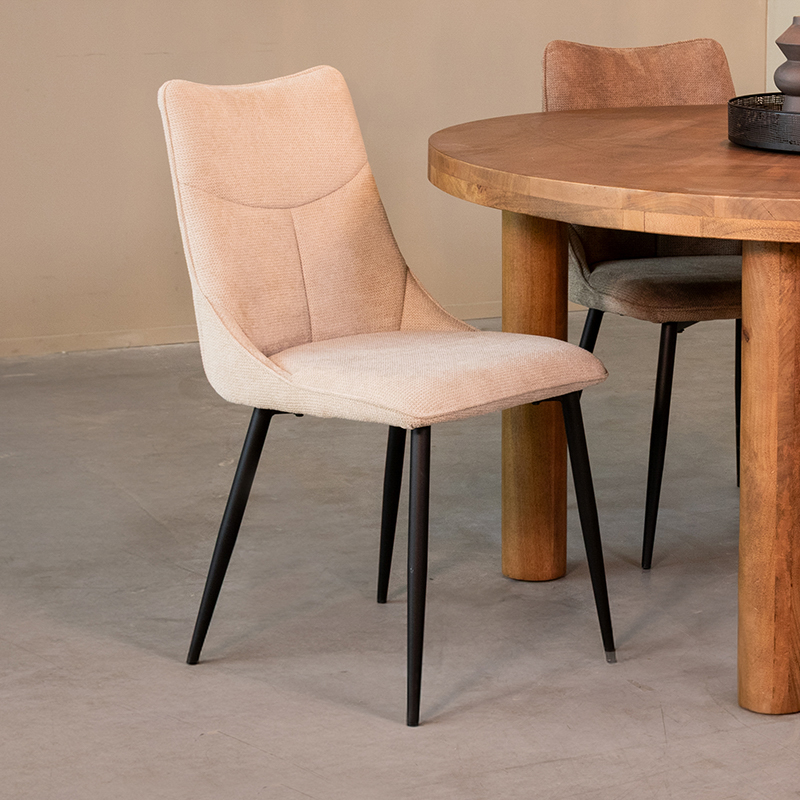 Chaise de salle à manger I_Riv - Naturel Beige - - Sans accoudoir - Rurale - LABEL51