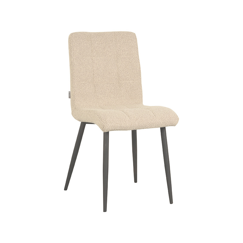 Chaise de salle à manger I_Sam - Naturel Beige - Boucle - Sans accoudoir - Rurale - LABEL51