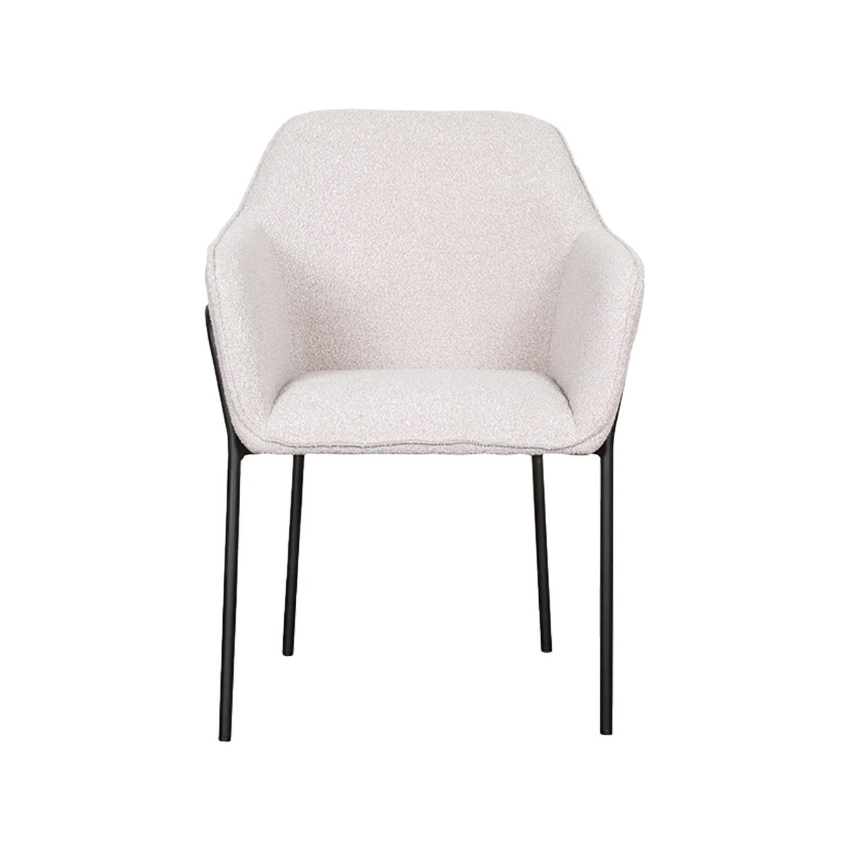 Chaise de salle à manger I_Dexter - Accoudoir - Naturel Beige - Boucle - Rurale - LABEL51