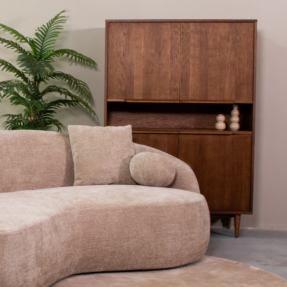 Armoire de rangement I_Jule - Noyer - BRUIN - - Minimaliste - LABEL51