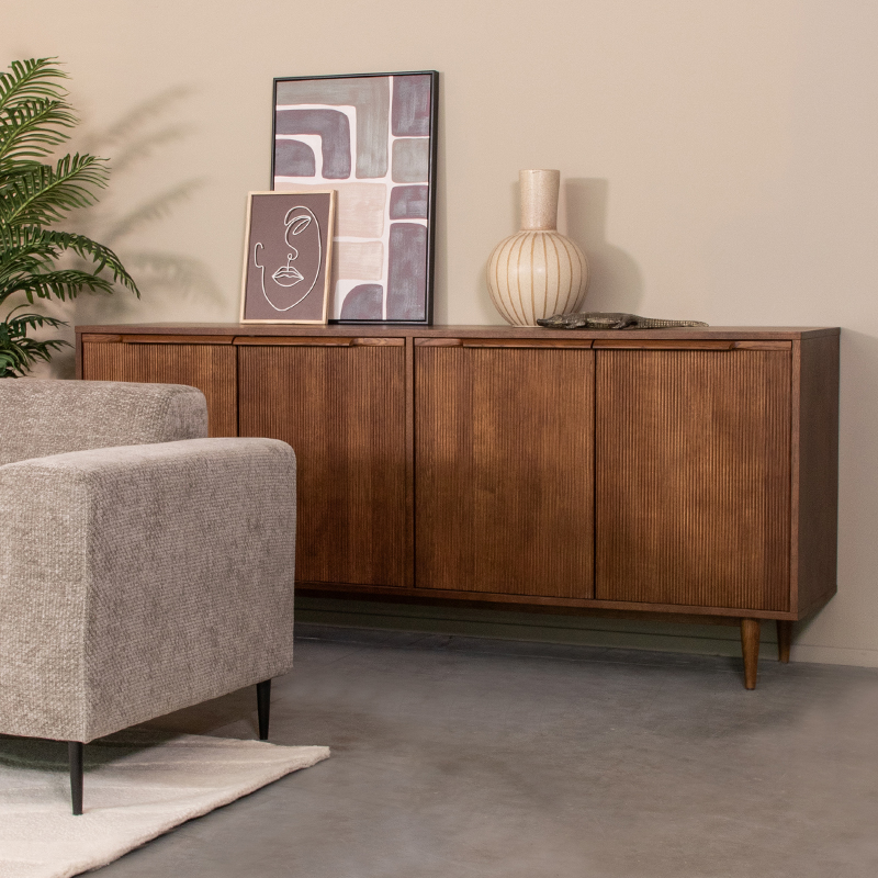 Buffet I_Jule - Noyer - BRUIN - Chêne - Minimaliste - LABEL51