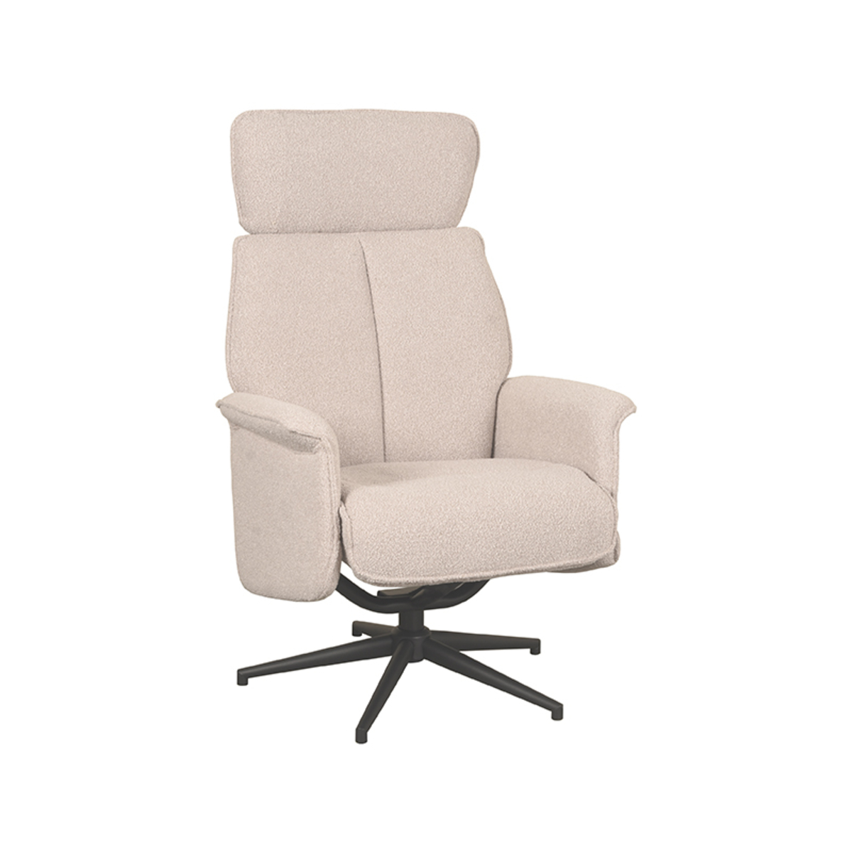 Fauteuil I_Verdal - Inclinable - Accoudoir - Naturel Beige - Boucle - Rurale - LABEL51