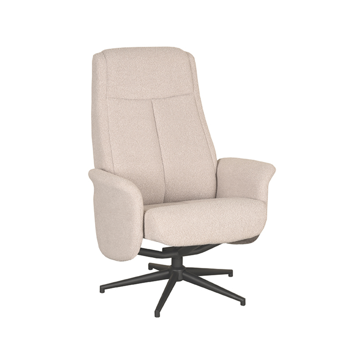 Fauteuil I_Bergen - Inclinable - Accoudoir - Naturel Beige - Boucle - Rurale - LABEL51
