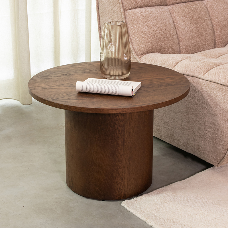 Table basse I_Oliva - Ronde - Noyer - BRUIN - - Minimaliste - LABEL51