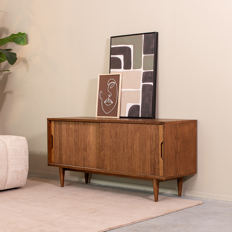 Meuble TV I_Jule - Noyer - BRUIN - Chêne - Minimaliste - LABEL51