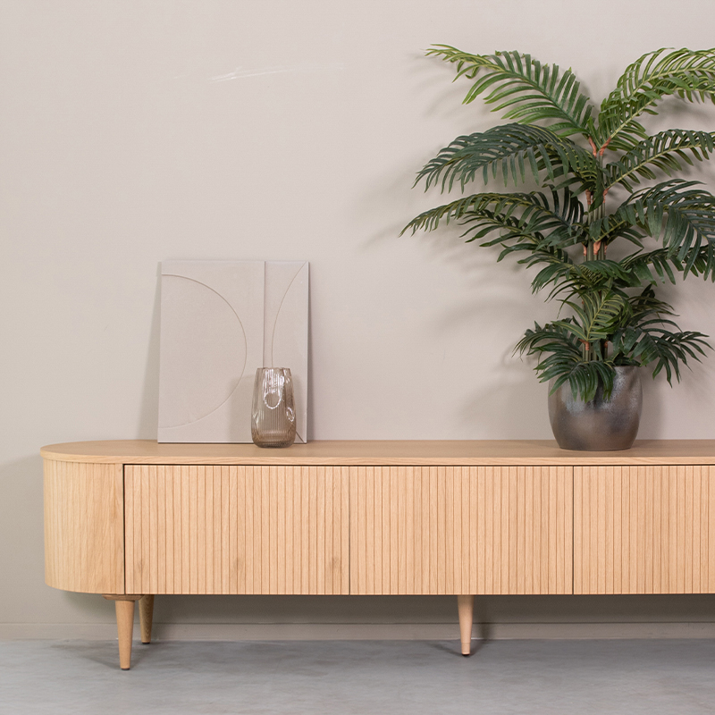 Meuble TV I_Oliva - Naturel - - Scandinave - LABEL51