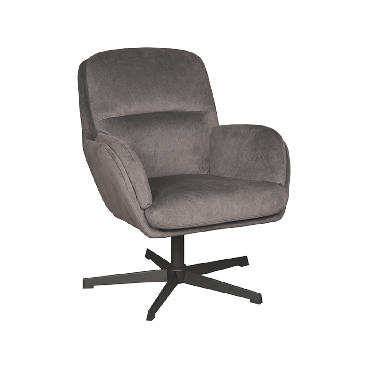 Fauteuil I_Moss - Accoudoir - Anthracite - Gris - Cosmo - Moderne - LABEL51