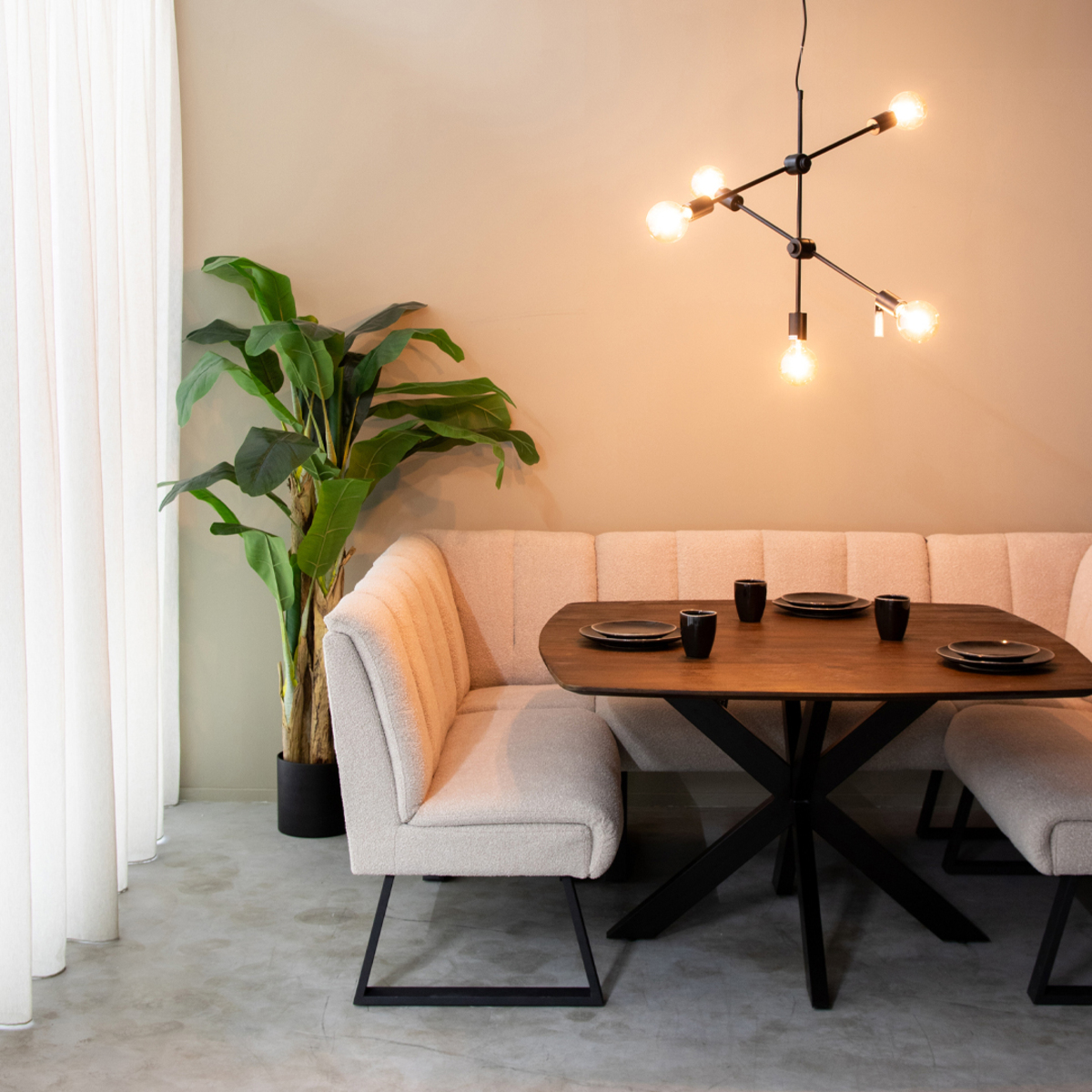 Banc de salle à manger I_Modula - Naturel - - Rurale - LABEL51