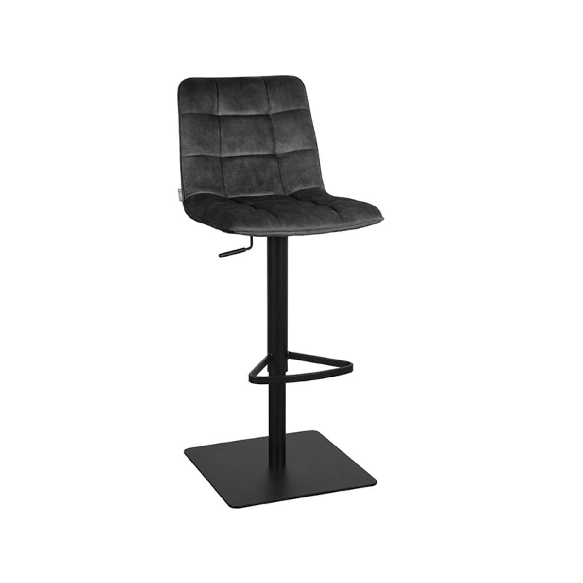 Tabouret de bar I_Juul - Gaslift - Anthracite - GRIJS - - Sans accoudoir - Moderne - LABEL51
