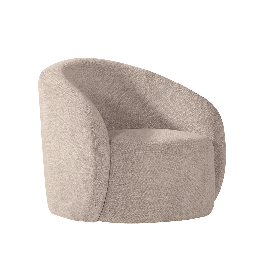 Fauteuil I_Alby - Accoudoir - Clay - Marron - Elite - Minimaliste - LABEL51