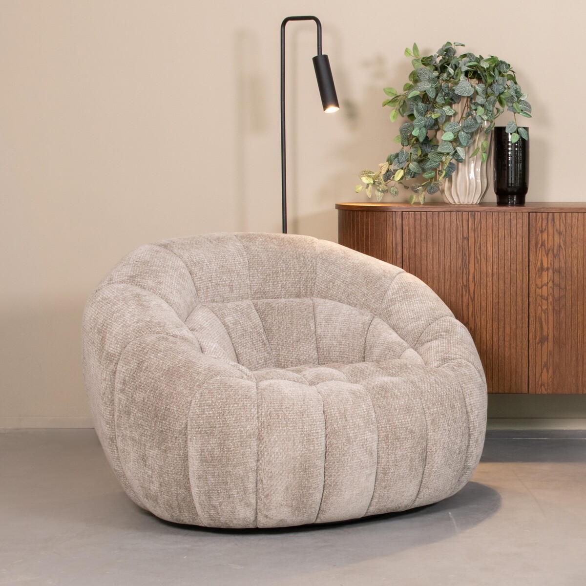 Fauteuil I_Cloud - Pivotant - Accoudoir - Stone - GRIJS - Elite - Moderne - LABEL51