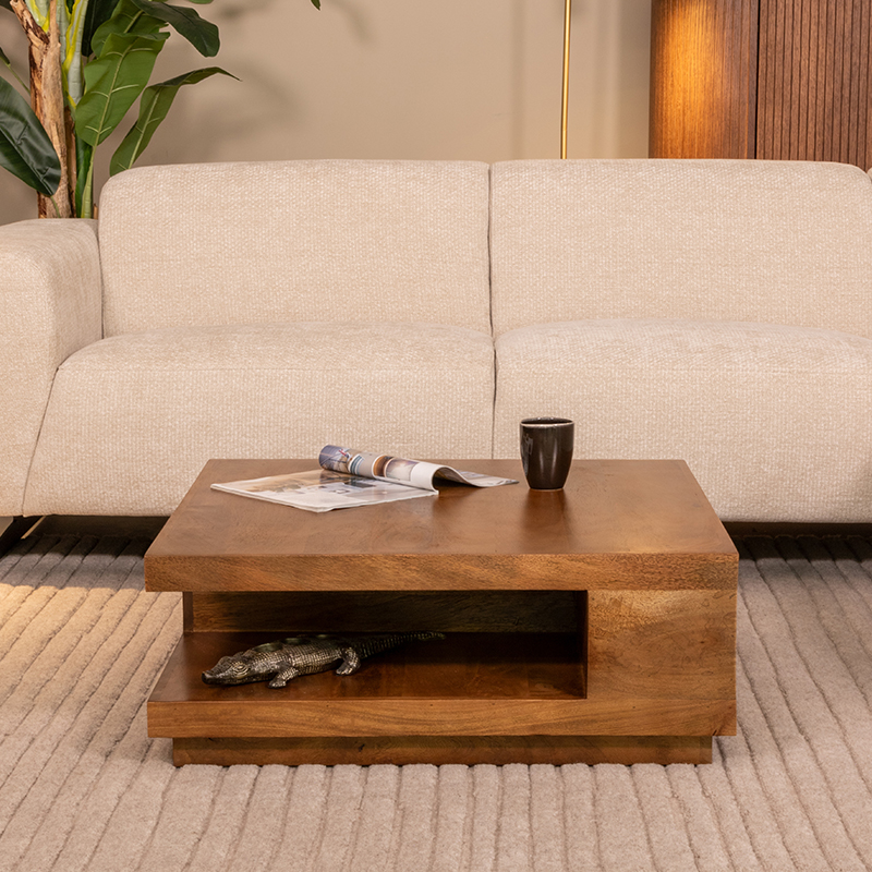 Table basse I_Square - Équerre - Nature Smooth - BRUIN - - Rurale - LABEL51