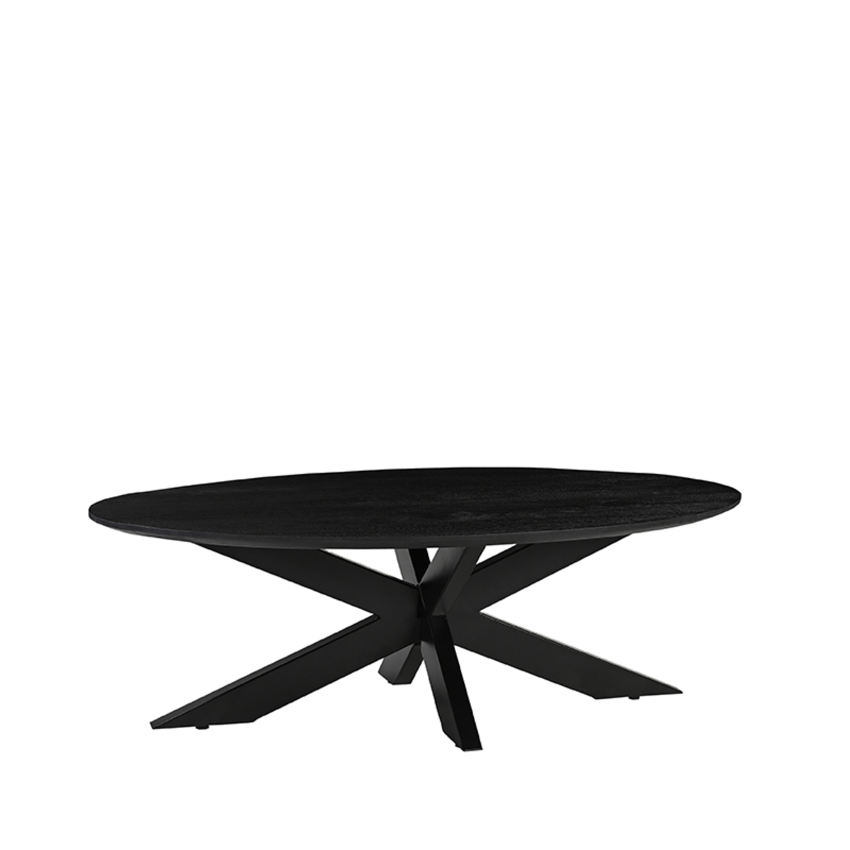 Table basse I_James - Ovales - Noir - Bois de mangue - Moderne - LABEL51