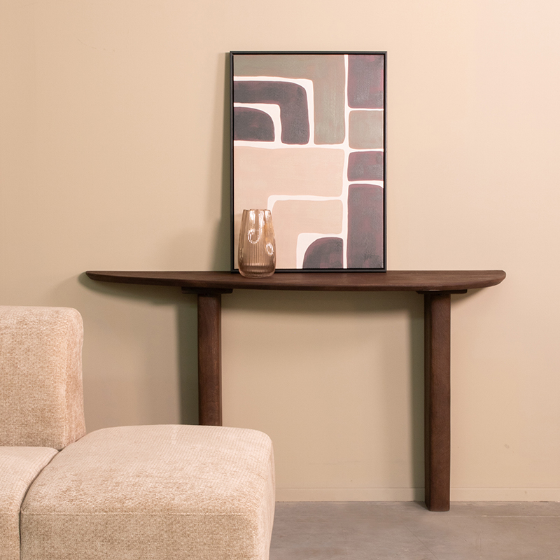 Table d'appoint I_Wow - Espresso - Marron - Bois de mangue - Minimaliste - LABEL51