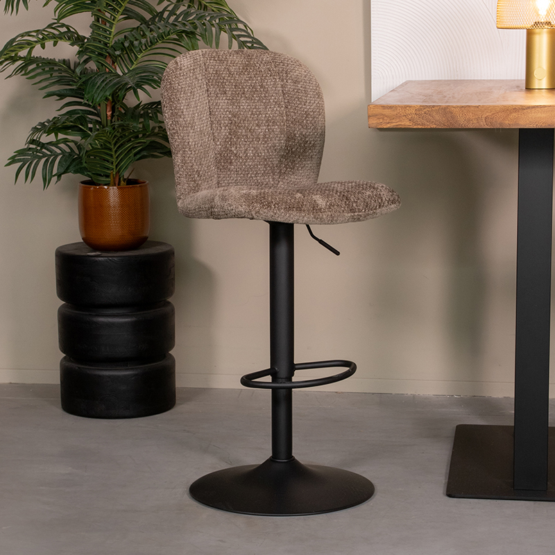 Tabouret de bar I_Vino - Gaslift - Hunter - Vert - Elite - Sans accoudoir - Moderne - LABEL51