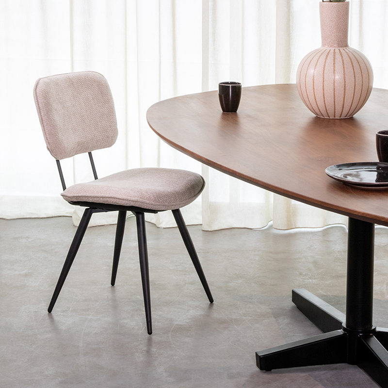 Chaise de salle à manger I_Liva - Naturel Beige - - Sans accoudoir - Minimaliste - LABEL51