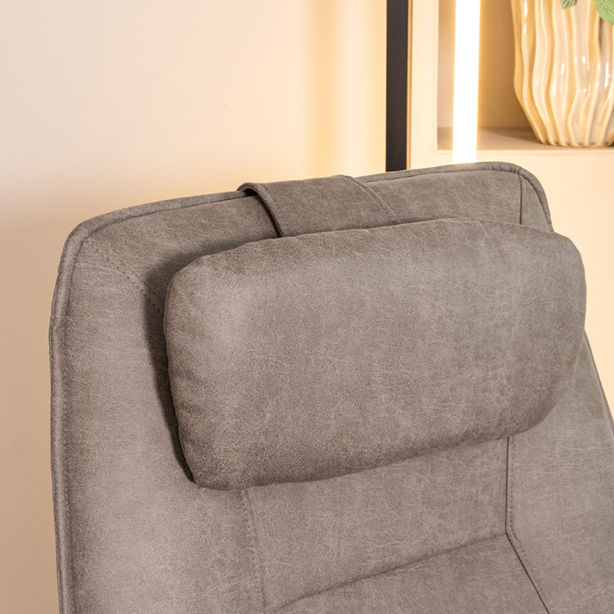 Coussin décoratif I_Hoofdkussen - Taupe - Marron - Micro Suede - Moderne - LABEL51