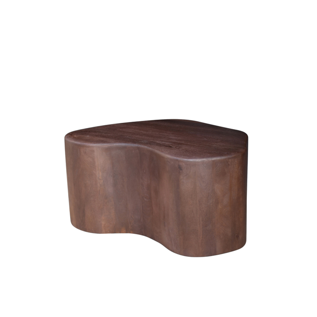 Table basse I_Savi - Organique - Espresso - Marron - Bois de mangue - Minimaliste - LABEL51