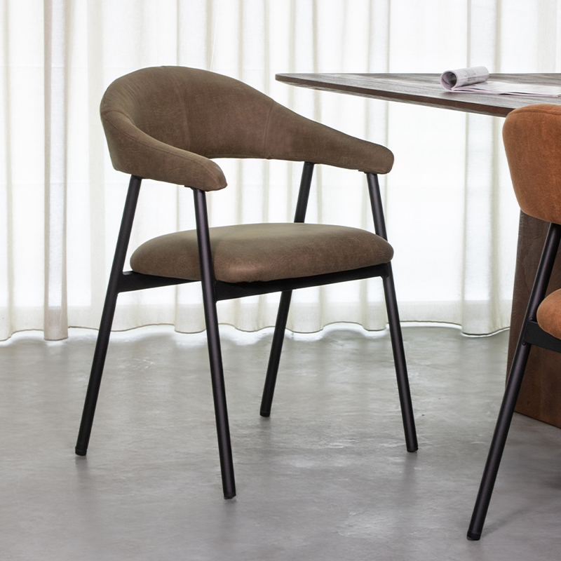 Chaise de salle à manger I_Amaze - Accoudoir - Moss - GROEN - - Moderne - LABEL51