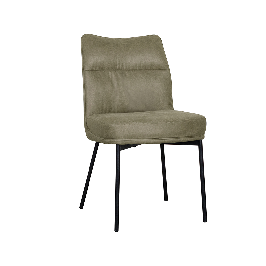 Chaise de salle à manger I_Lennon - Moss - Vert - Micro Suede - Sans accoudoir - Moderne - LABEL51