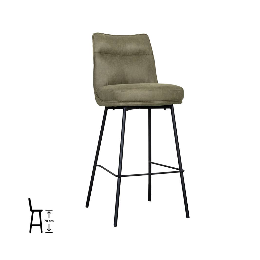 Chaise de salle à manger I_Lennon - Moss - GROEN - - Sans accoudoir - Moderne - LABEL51