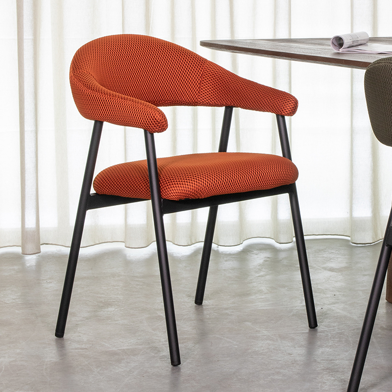 Chaise de salle à manger I_Amaze - Accoudoir - Rouille - Orange - Breathe - Design - LABEL51