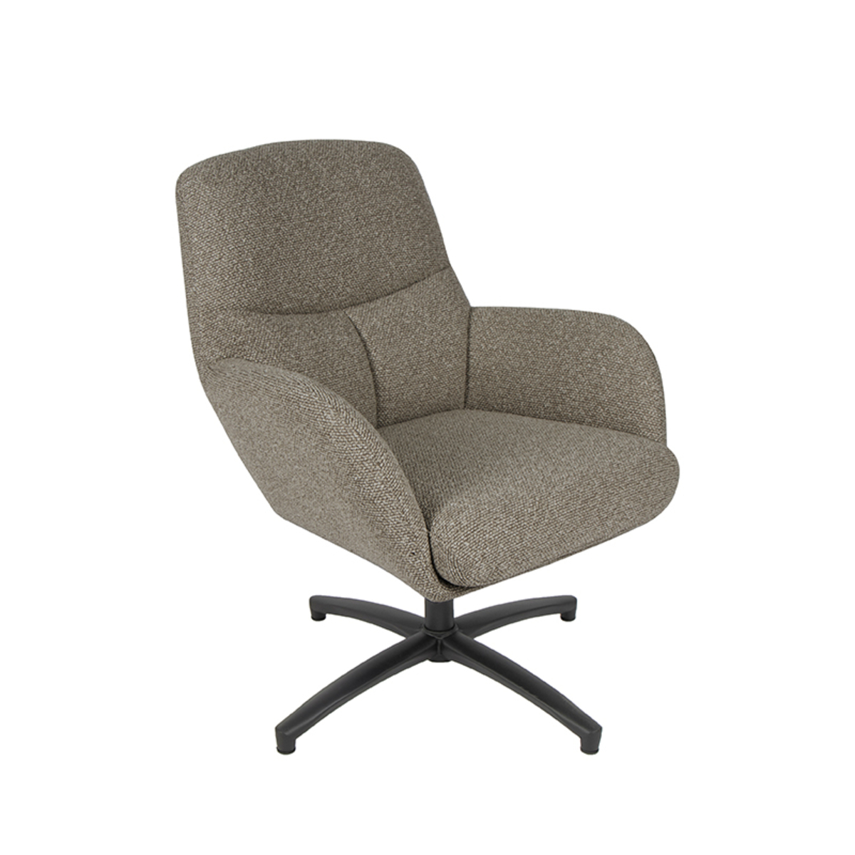 Fauteuil I_Chill Zone - Accoudoir - Mushroom - Marron - Royal Boucle - Rurale - LABEL51