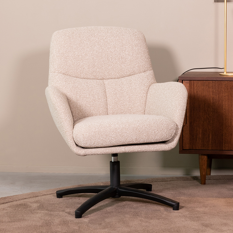 Fauteuil I_Chill Zone - Accoudoir - Naturel Beige - Royal Boucle - Rurale - LABEL51