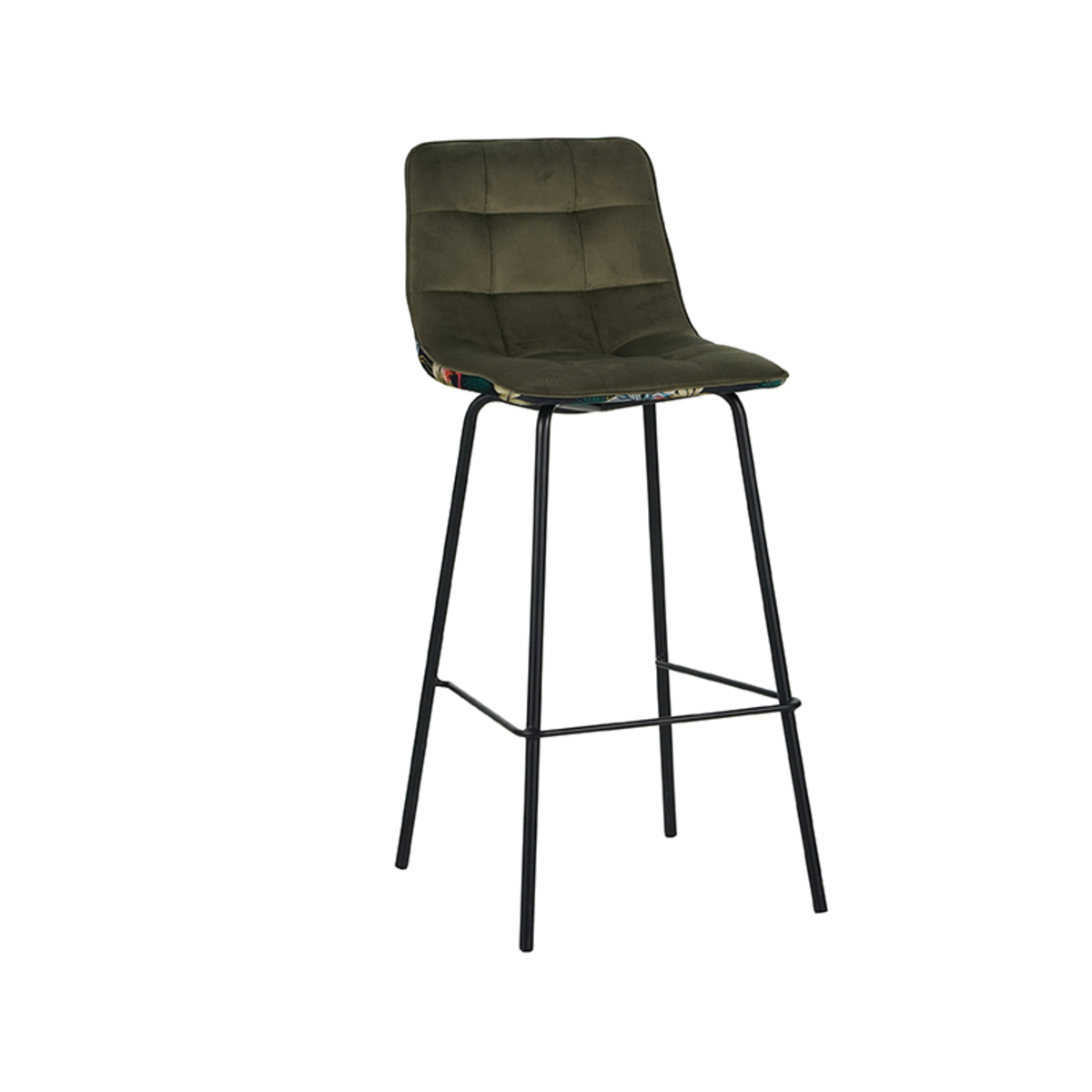 Tabouret de bar I_Bistro - Hoog - Multicolore - GROEN - Velours - Sans accoudoir - Design - LABEL51