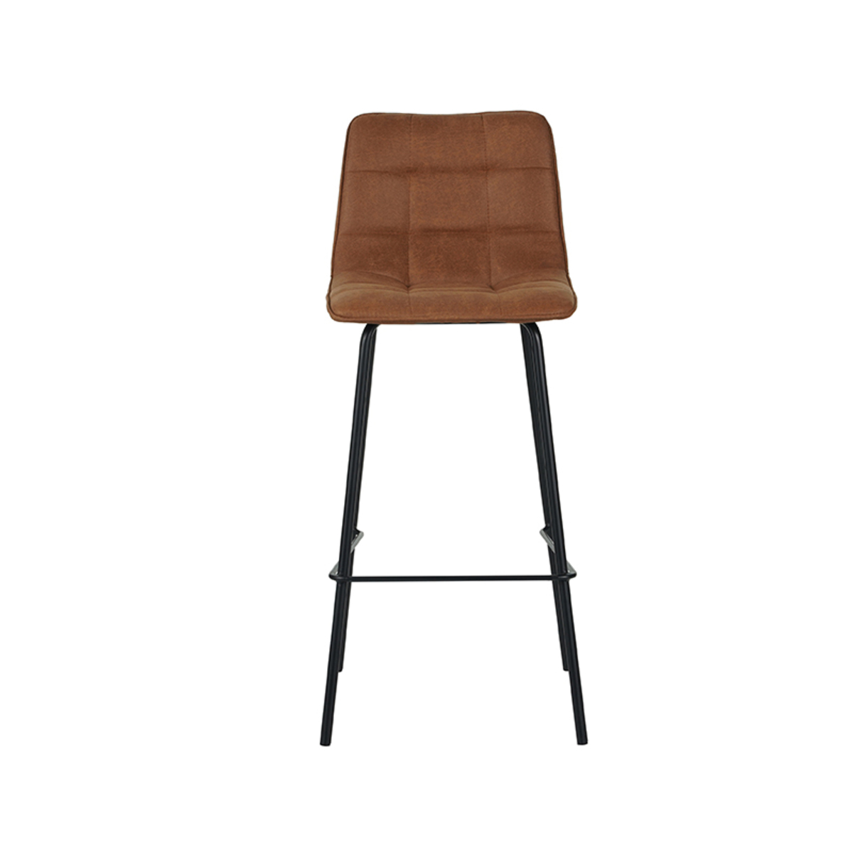 Chaise de salle à manger I_Bistro - Cognac - BRUIN - Micro Suede - Sans accoudoir - Moderne - LABEL51