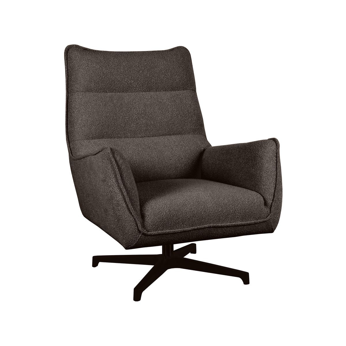 Fauteuil I_Rodia - Pivotant - Accoudoir - Marron - BRUIN - - Rurale - LABEL51