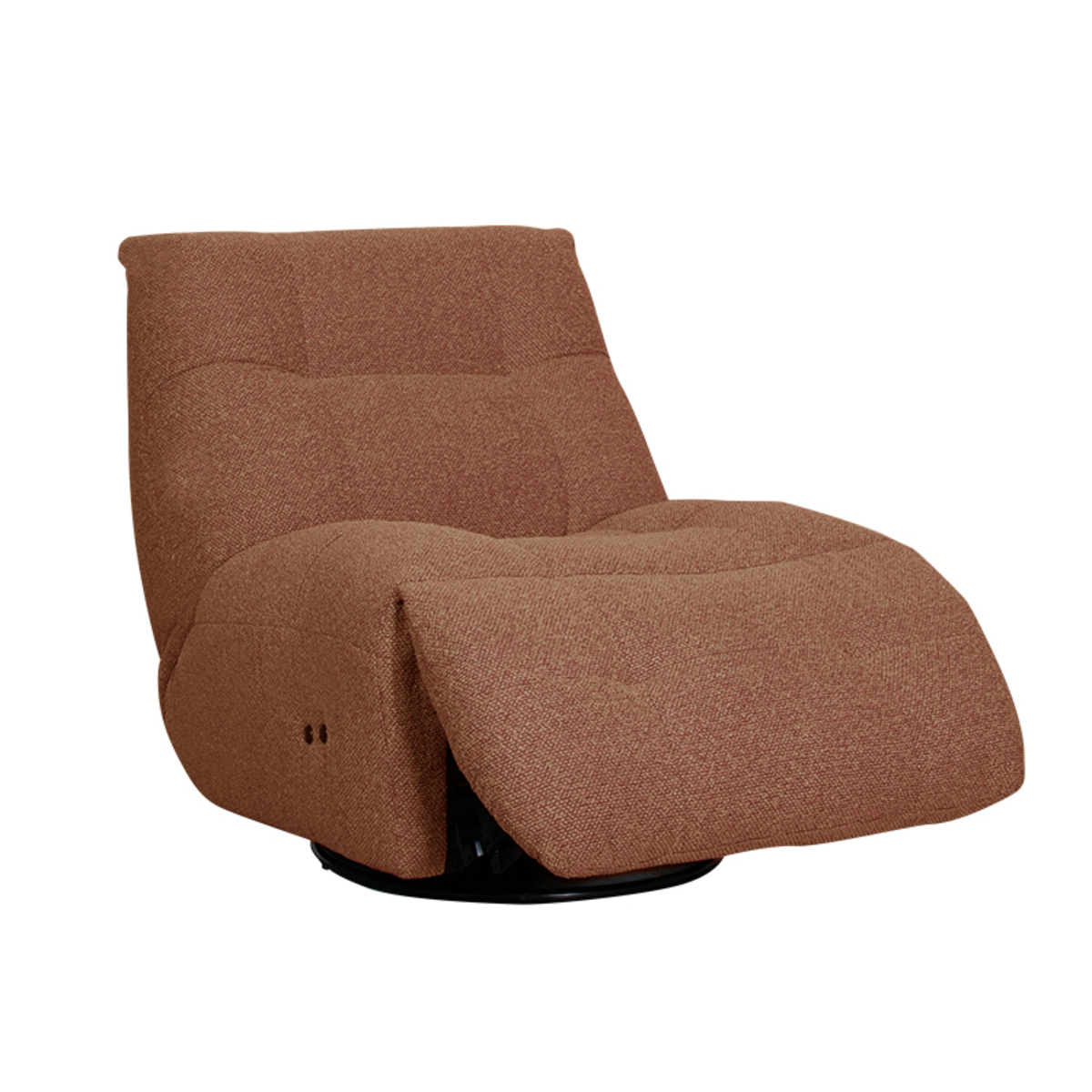 Fauteuil I_Relax and Recharge - Électrique - Pivotant - Coral - ORANJE - Royal Boucle - Sans accoudoir - Design - LABEL51