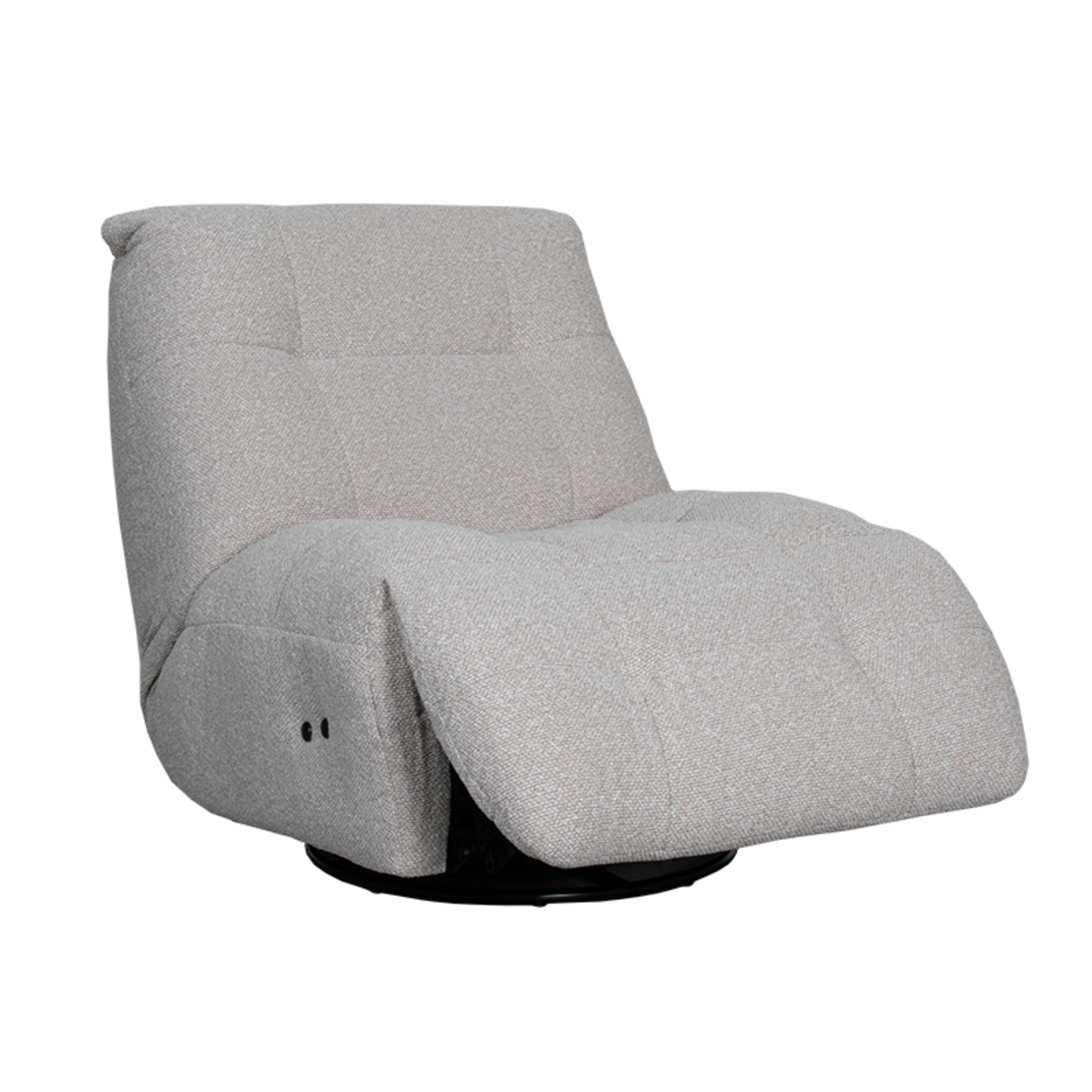 Fauteuil I_Relax and Recharge - Électrique - Pivotant - Naturel Beige - Royal Boucle - Sans accoudoir - Rurale - LABEL51