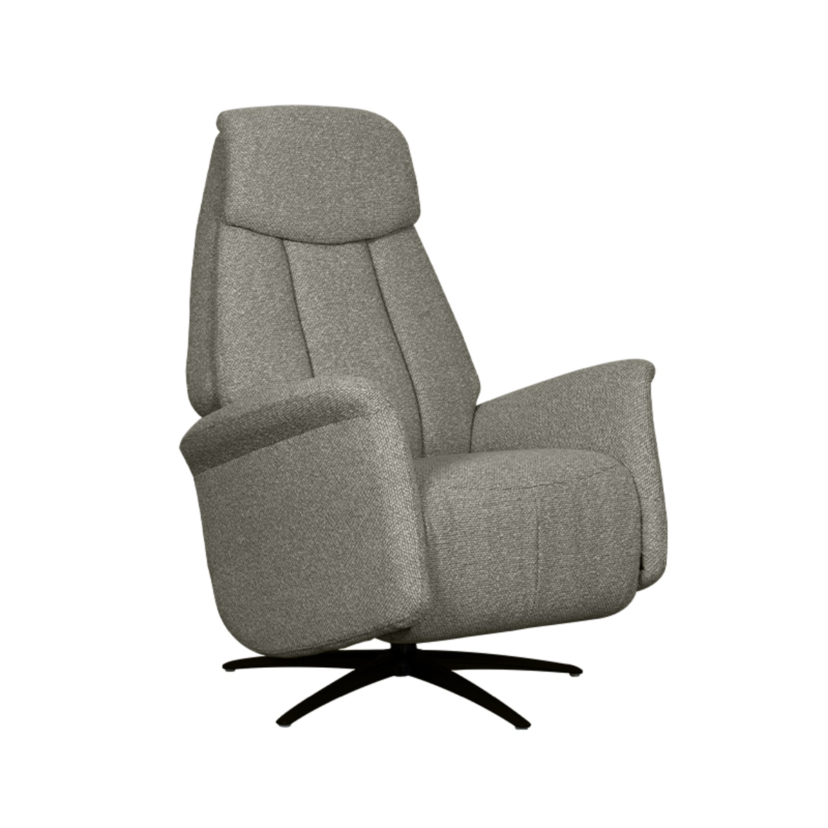 Fauteuil I_Oslo - Électrique - Pivotant - Accoudoir - Mushroom - BRUIN - Royal Boucle - Rurale - LABEL51
