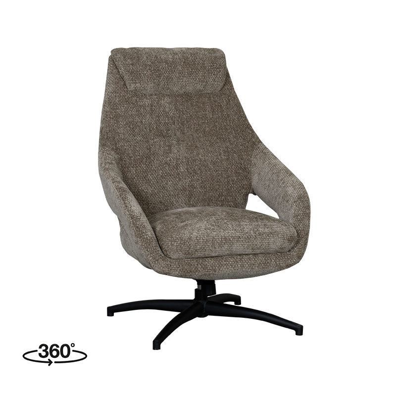 Fauteuil I_Maxwell - Pivotant - Accoudoir - Hunter - GROEN - Elite - Moderne - LABEL51