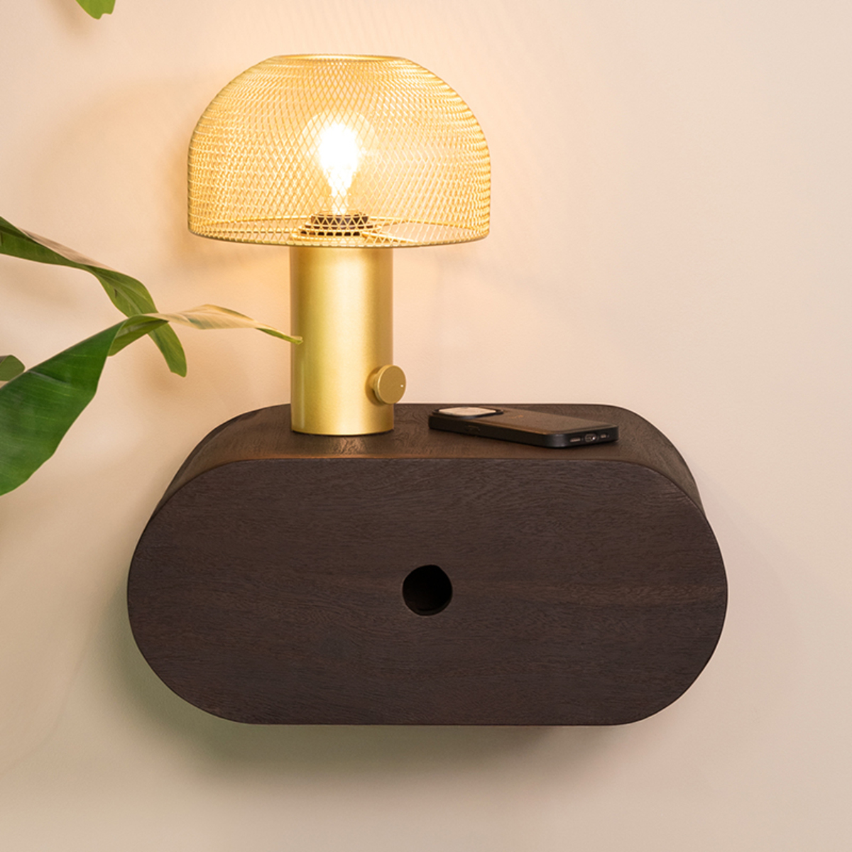 Etagère murale I_Rise - Espresso - Marron - Bois de mangue - Minimaliste - LABEL51