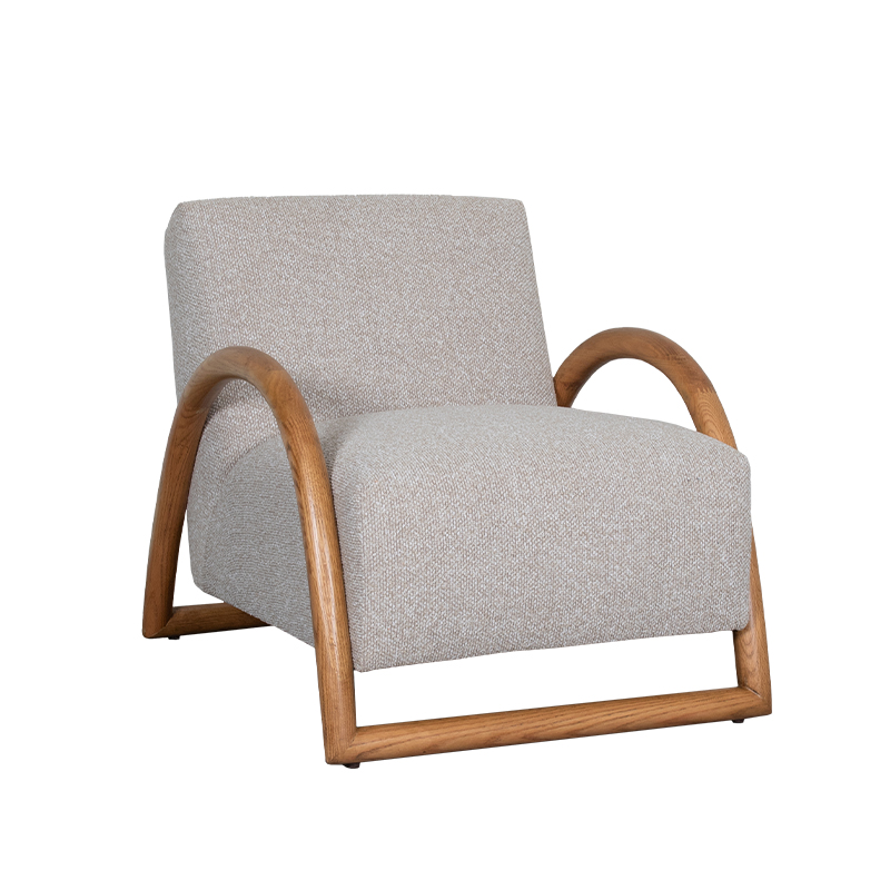 Fauteuil I_Viggo - Accoudoir - Naturel Beige - Royal Boucle - Design - LABEL51