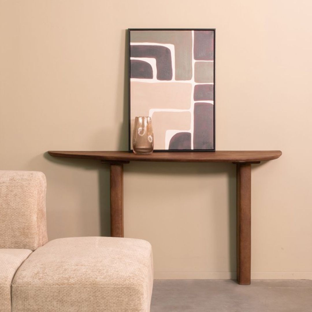 Table d'appoint I_Wow - Nature Smooth - Marron - Bois de mangue - Industriel - LABEL51