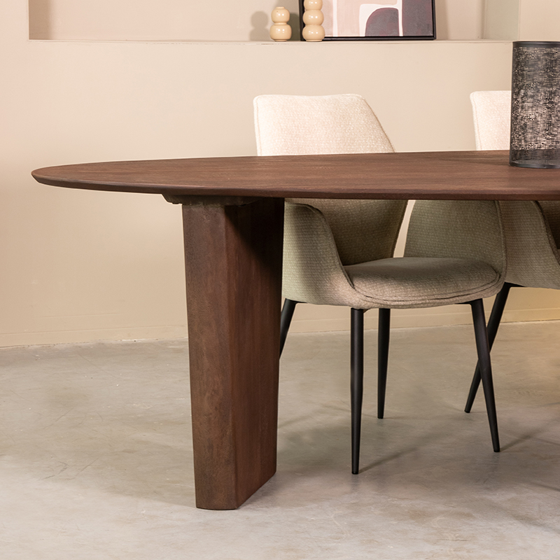 Table à manger I_Wow - Ovales - Espresso - BRUIN - - Minimaliste - LABEL51