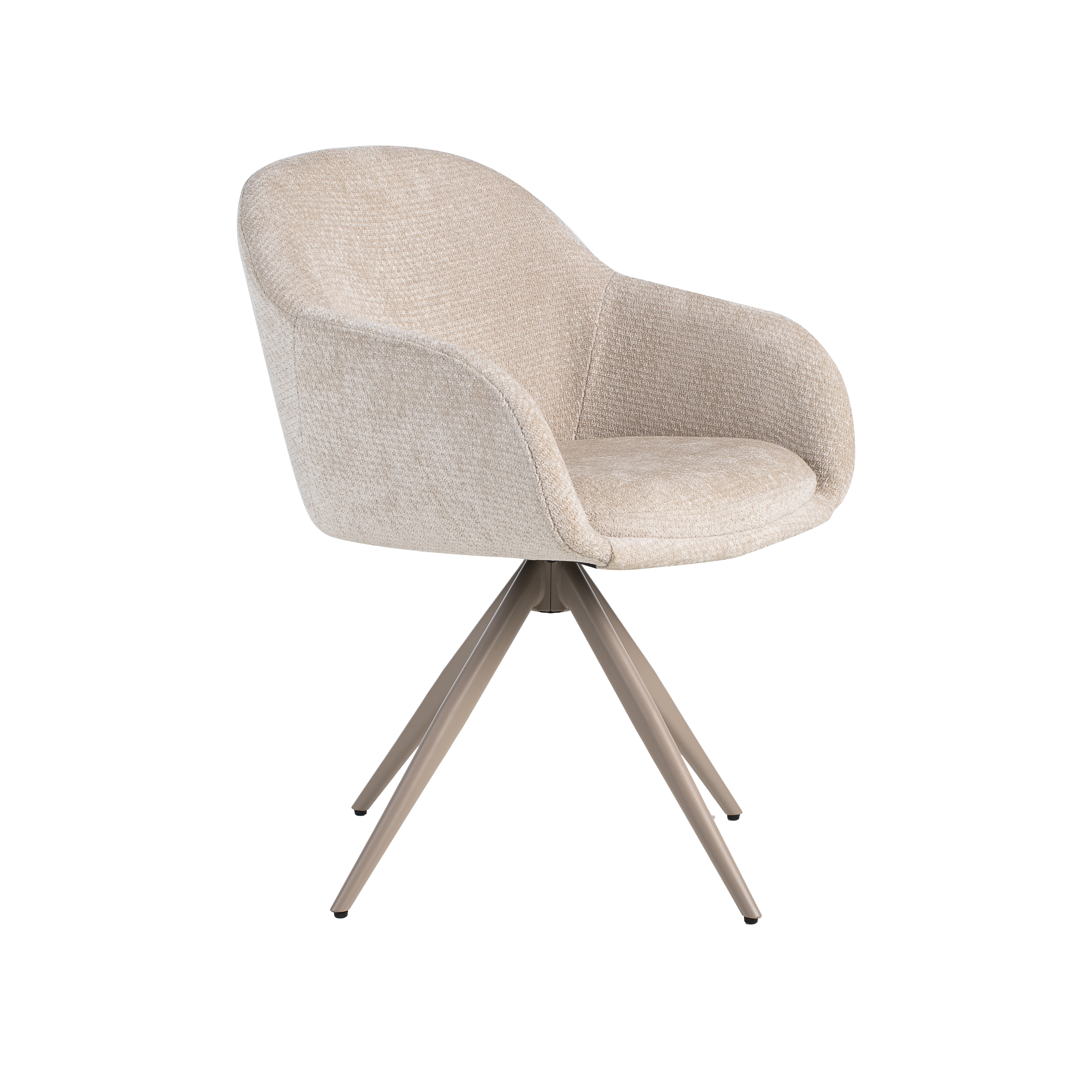 Chaise de salle à manger I_Fiby - Naturel Beige - Elite - Sans accoudoir - LABEL51