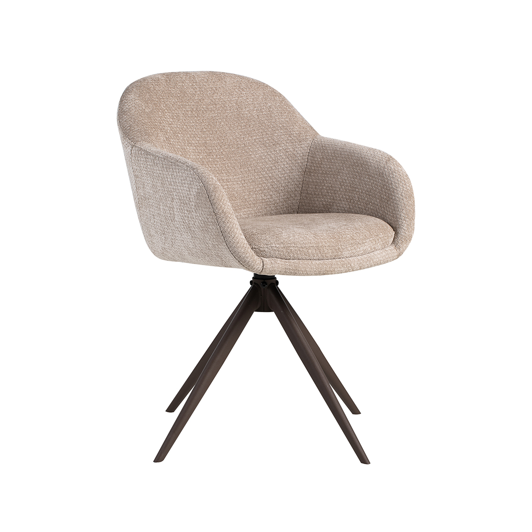 Chaise de salle à manger I_Fiby - Clay - Marron - Elite - Sans accoudoir - LABEL51