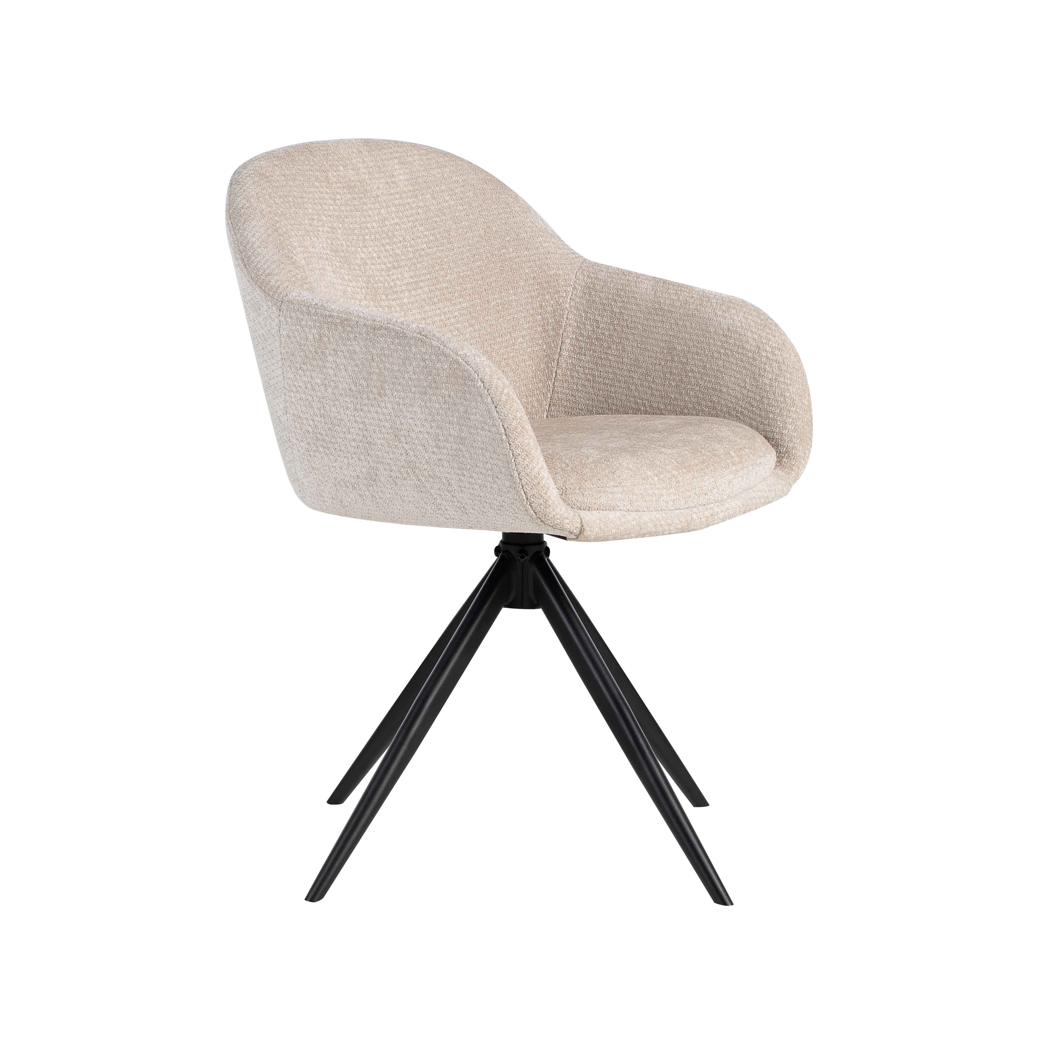 Chaise de salle à manger I_Fiby - Naturel Beige - Elite - Sans accoudoir - LABEL51