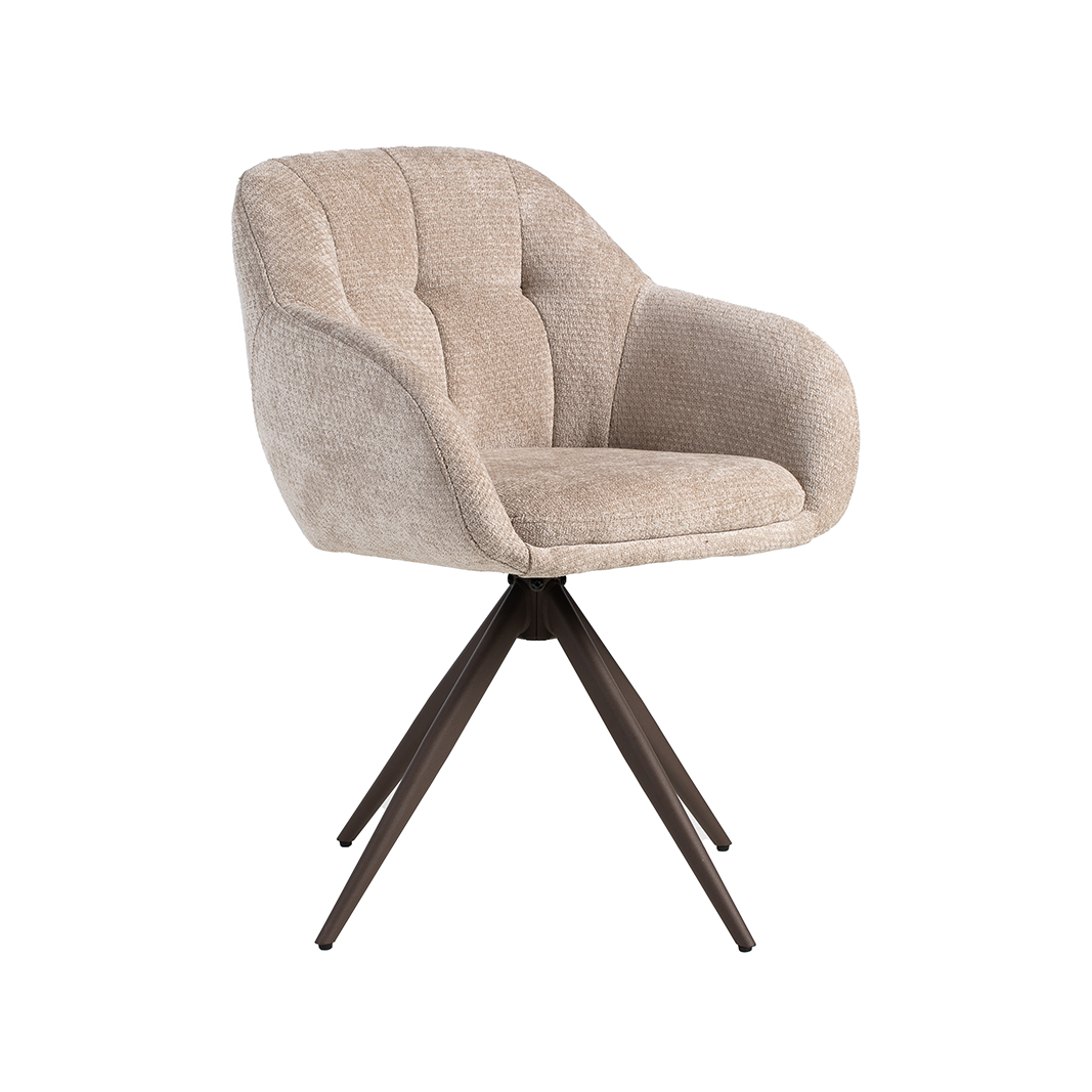 Chaise de salle à manger I_Esma - Clay - Marron - Elite - Sans accoudoir - LABEL51