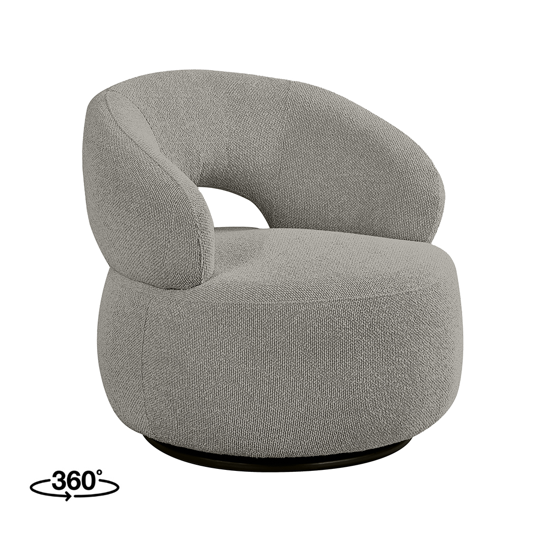 Fauteuil I_Nusenna - Mushroom - Marron - Royal Boucle - Sans accoudoir - Rurale - LABEL51