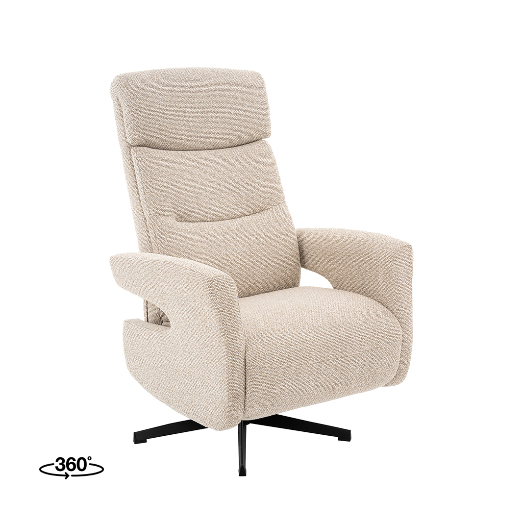 Fauteuil I_Copenhagen - Inclinable - Naturel Beige - Royal Boucle - Sans accoudoir - Rurale - LABEL51
