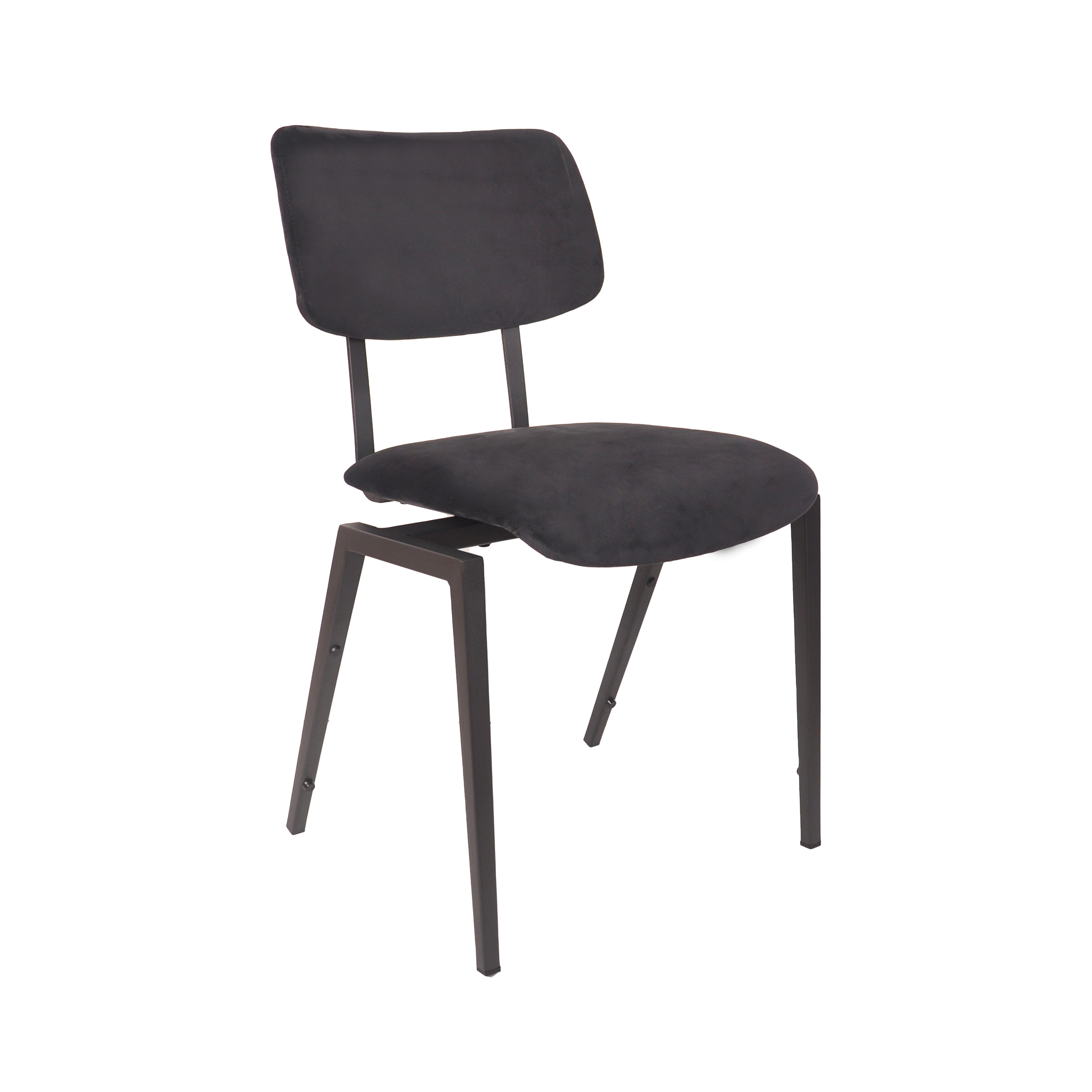 Chaise de salle à manger I_Stapelbaar - Taupe - Marron - Velours - Sans accoudoir - Rurale - LABEL51