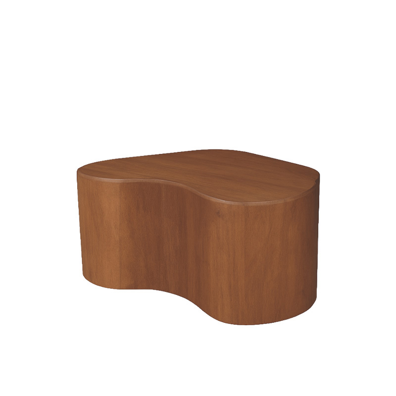 Table basse I_Savi - Nature Smooth - Marron - Bois de mangue - Rurale - LABEL51